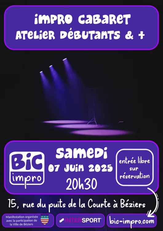 07 juin 2025 "Impro Cabaret" des débutants & +